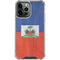Haiti Flag Distressed iPhone 14 Pro Max Clear Case
